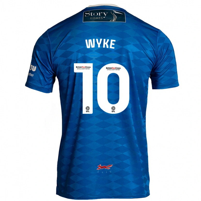 Danxen Uomo Maglia Charlie Wyke #10 Blu Kit Gara Home 2024/25 Maglietta