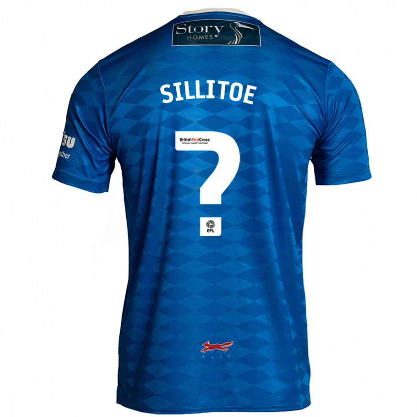 Danxen Uomo Maglia Casey Sillitoe #0 Blu Kit Gara Home 2024/25 Maglietta