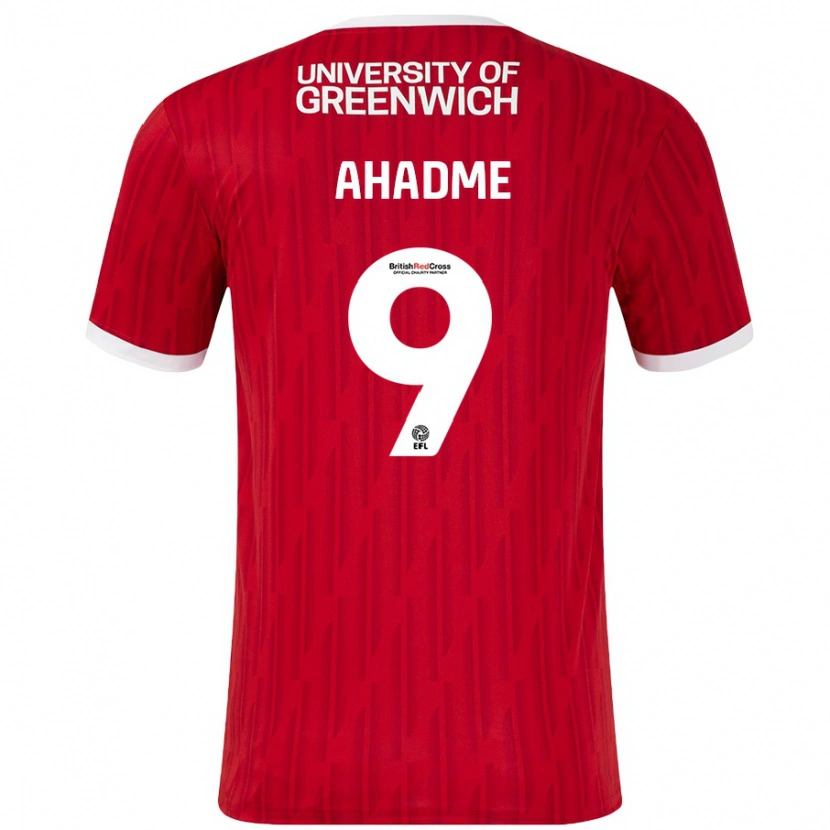 Danxen Uomo Maglia Gassan Ahadme #9 Rosso Bianco Kit Gara Home 2024/25 Maglietta