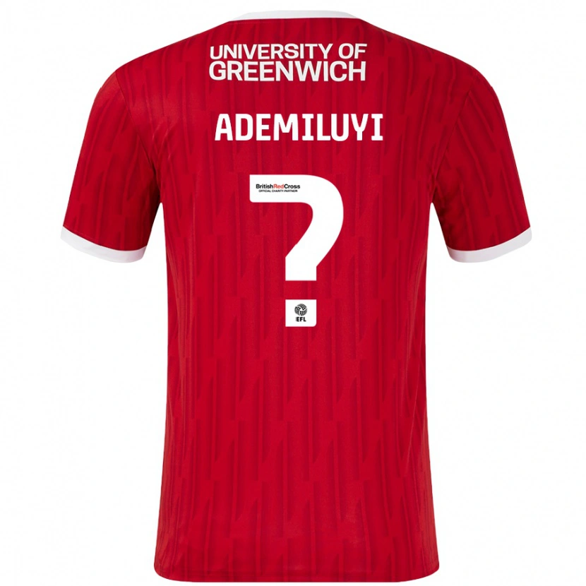 Danxen Uomo Maglia Princess Ademiluyi #0 Rosso Bianco Kit Gara Home 2024/25 Maglietta