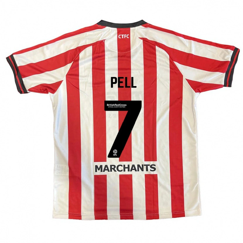 Danxen Uomo Maglia Harry Pell #7 Rosso Bianco Kit Gara Home 2024/25 Maglietta