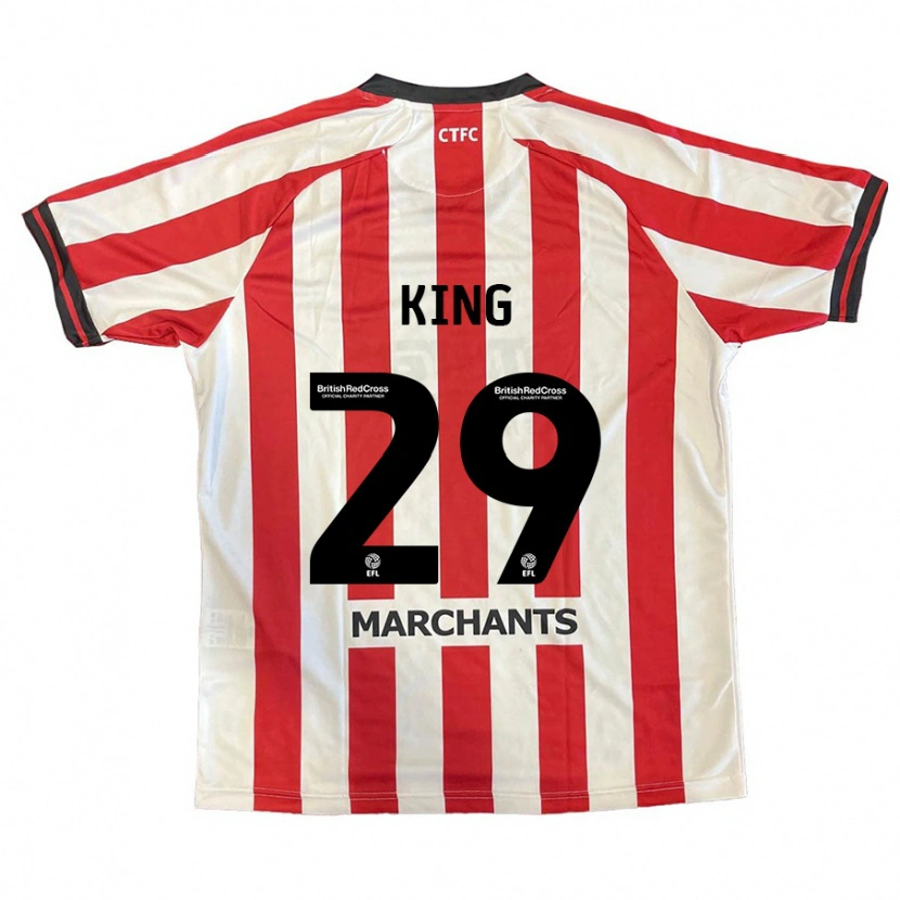Danxen Uomo Maglia Tom King #29 Rosso Bianco Kit Gara Home 2024/25 Maglietta