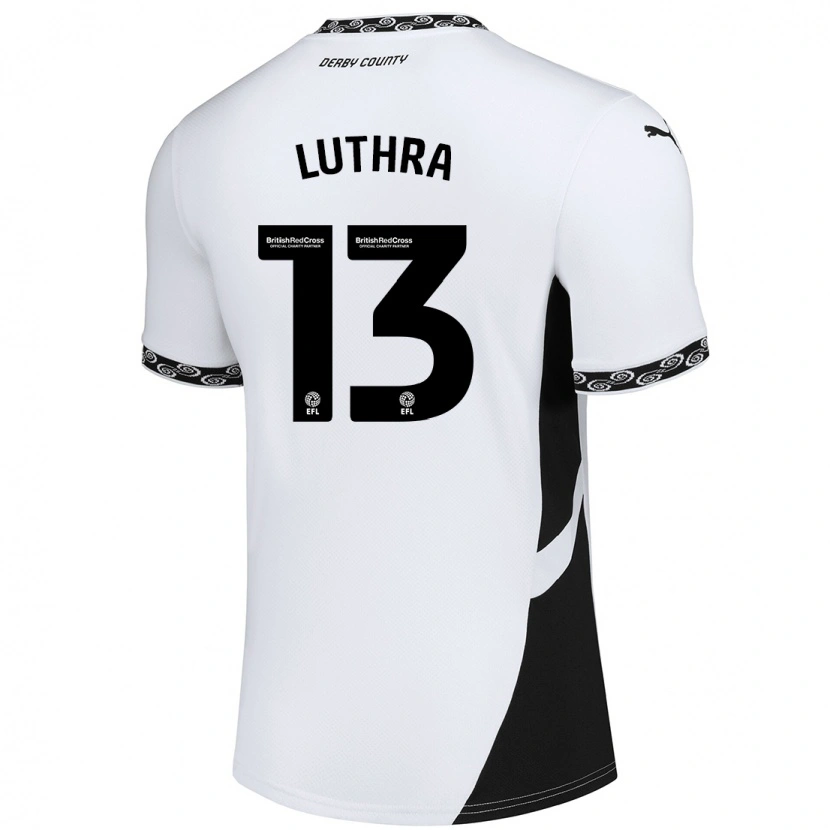 Danxen Uomo Maglia Rohan Luthra #13 Bianco Nero Kit Gara Home 2024/25 Maglietta