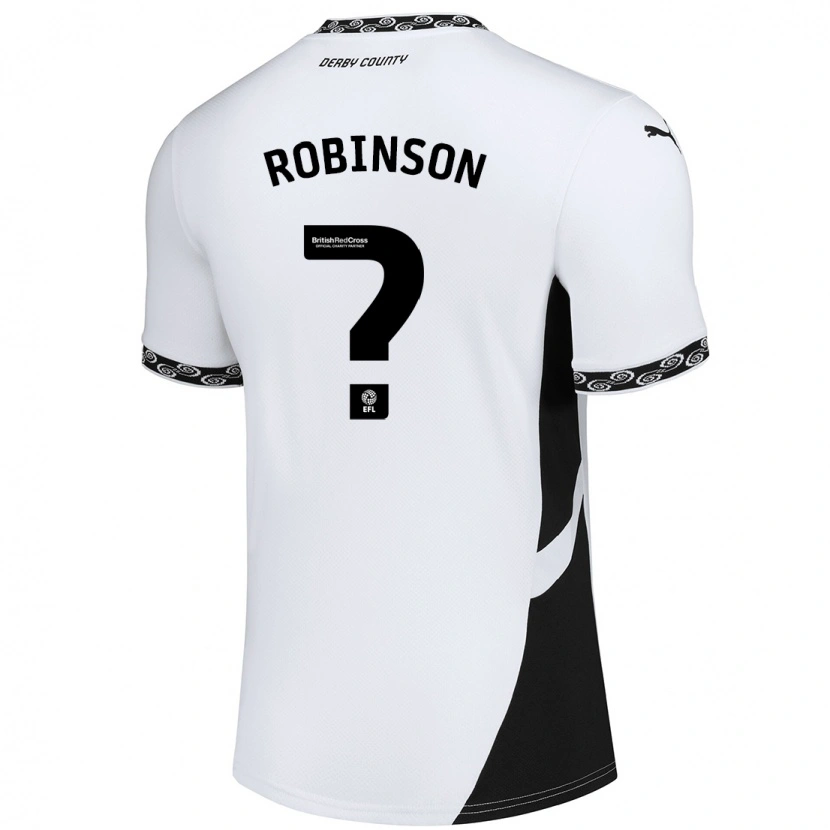 Danxen Uomo Maglia Keilen Robinson #0 Bianco Nero Kit Gara Home 2024/25 Maglietta