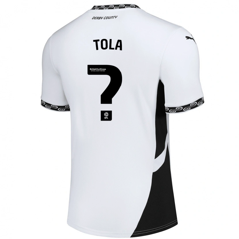 Danxen Uomo Maglia Marcel Tola #0 Bianco Nero Kit Gara Home 2024/25 Maglietta