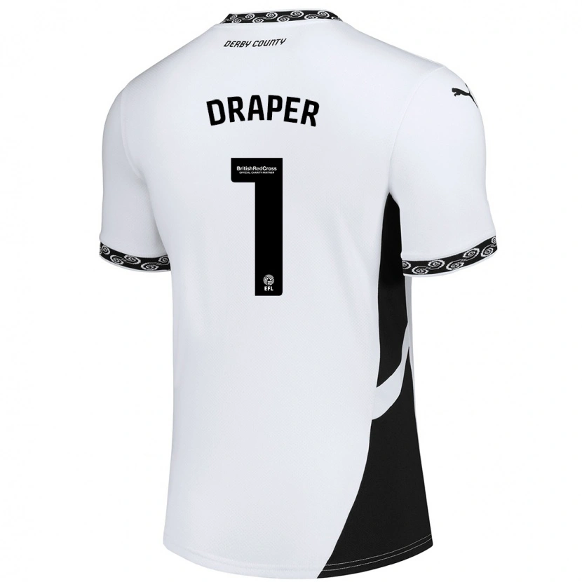 Danxen Uomo Maglia Anna Draper #1 Bianco Nero Kit Gara Home 2024/25 Maglietta