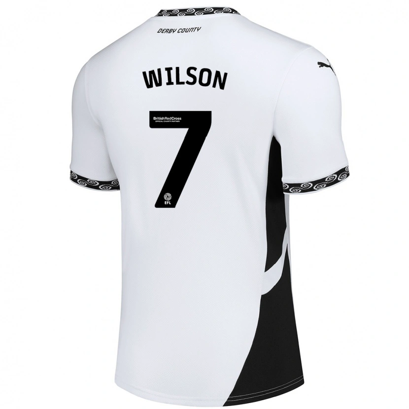 Danxen Uomo Maglia Emelia Wilson #7 Bianco Nero Kit Gara Home 2024/25 Maglietta