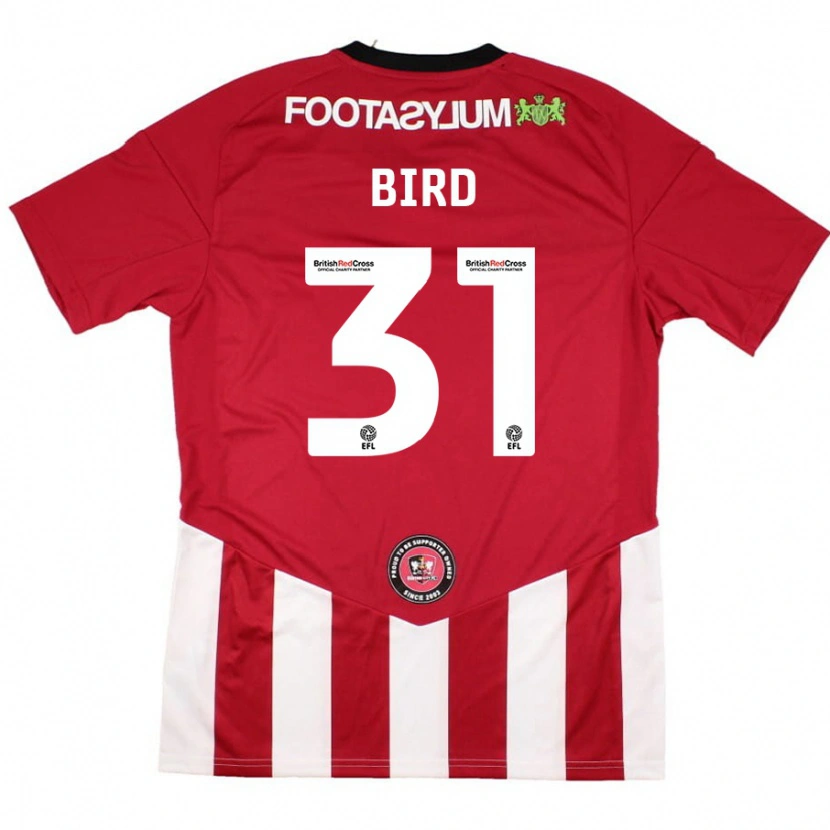 Danxen Uomo Maglia Jay Bird #31 Rosso Bianco Kit Gara Home 2024/25 Maglietta