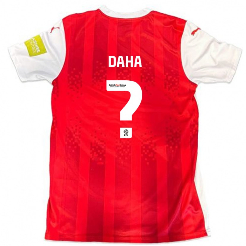 Danxen Uomo Maglia Hermann Daha #0 Rosso Bianco Kit Gara Home 2024/25 Maglietta