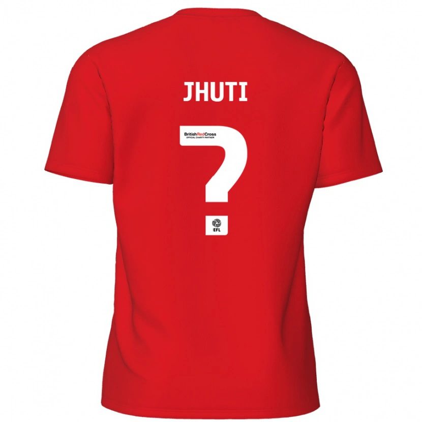 Danxen Uomo Maglia Reece Jhuti #0 Rosso Kit Gara Home 2024/25 Maglietta