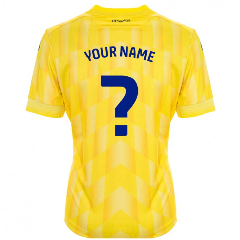 Danxen Uomo Maglia Il Tuo Nome #0 Giallo Kit Gara Home 2024/25 Maglietta