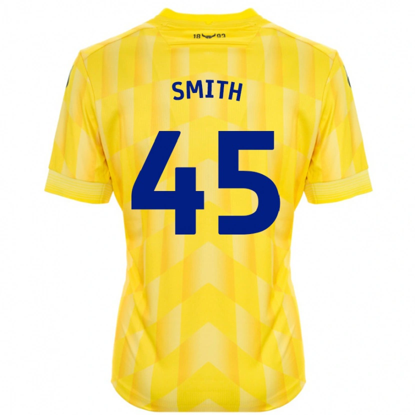 Danxen Uomo Maglia Max Smith #45 Giallo Kit Gara Home 2024/25 Maglietta