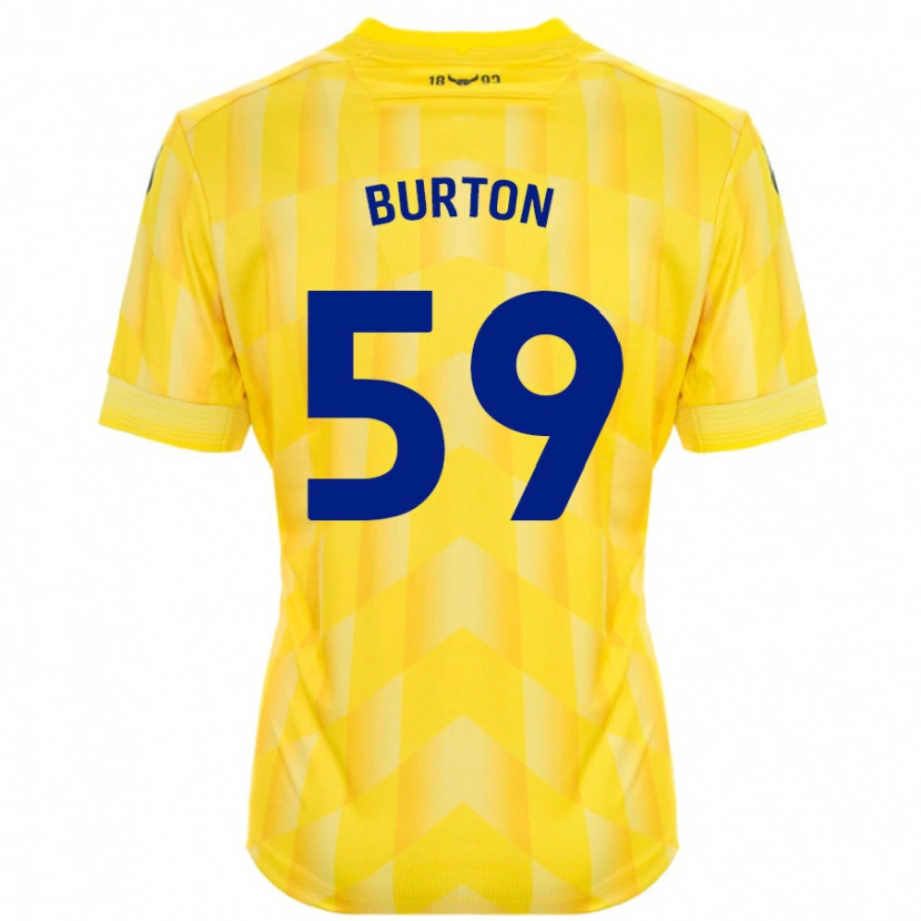 Danxen Uomo Maglia Kasway Burton #59 Giallo Kit Gara Home 2024/25 Maglietta