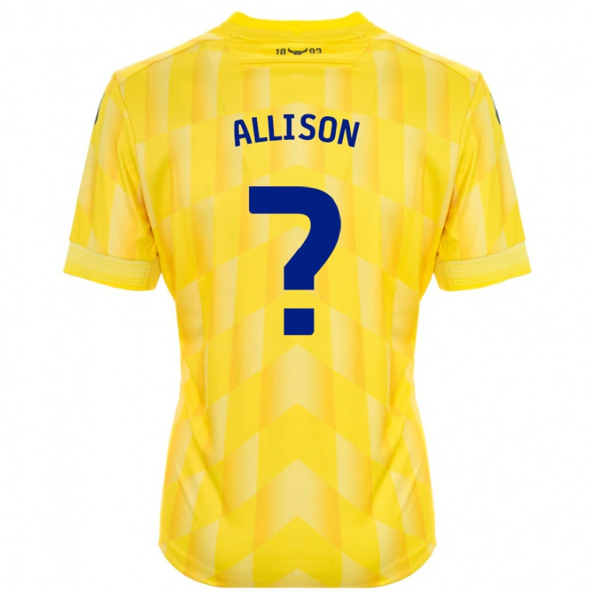 Danxen Uomo Maglia Lauren Allison #0 Giallo Kit Gara Home 2024/25 Maglietta