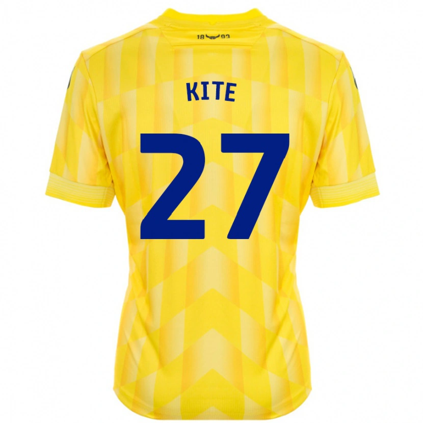 Danxen Uomo Maglia Rose Kite #27 Giallo Kit Gara Home 2024/25 Maglietta