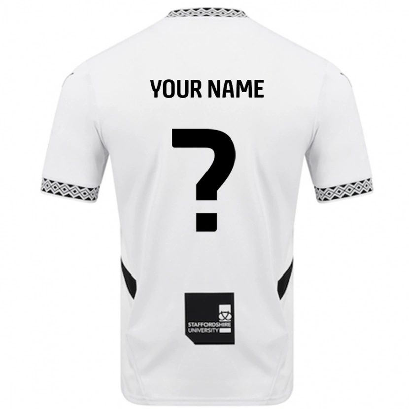 Danxen Uomo Maglia Il Tuo Nome #0 Bianco Kit Gara Home 2024/25 Maglietta