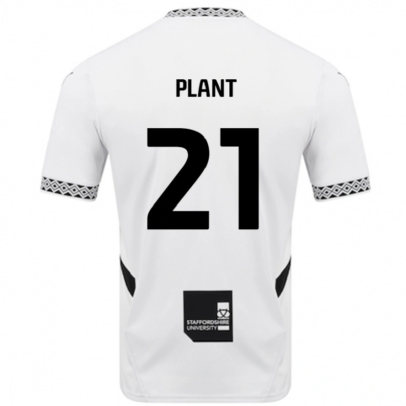 Danxen Uomo Maglia James Plant #21 Bianco Kit Gara Home 2024/25 Maglietta