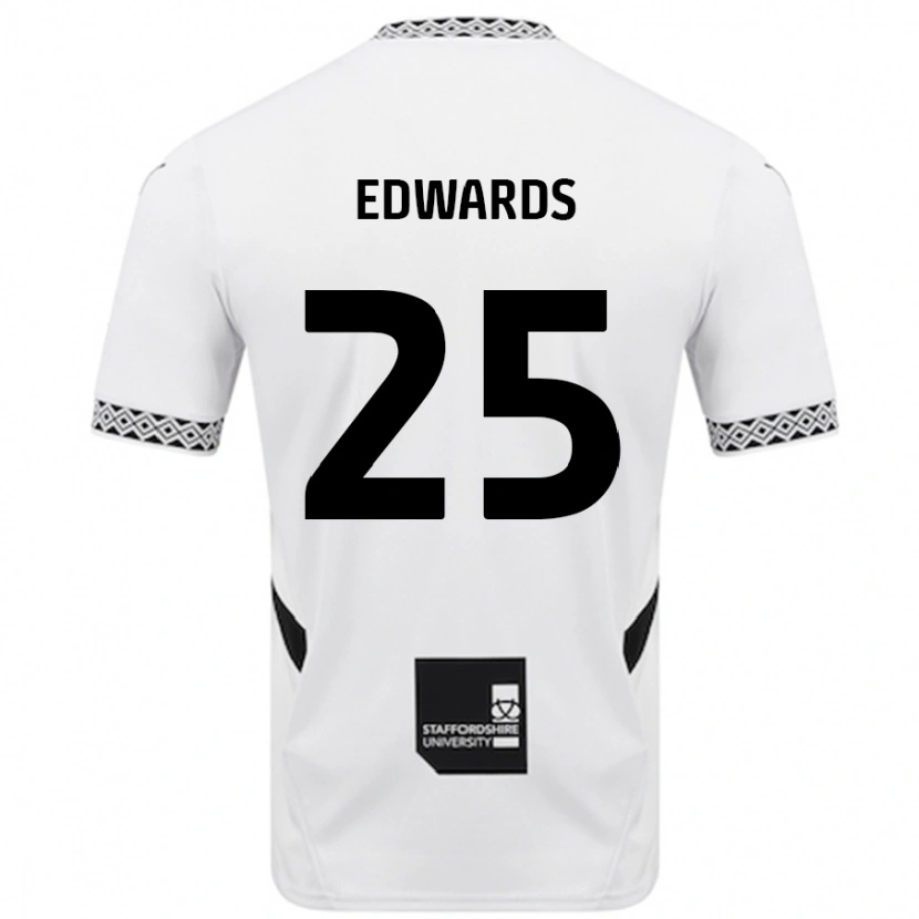 Danxen Uomo Maglia Diamond Edwards #25 Bianco Kit Gara Home 2024/25 Maglietta