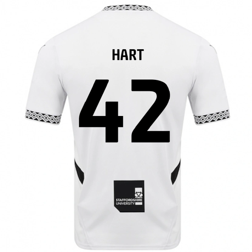 Danxen Uomo Maglia Sam Hart #42 Bianco Kit Gara Home 2024/25 Maglietta