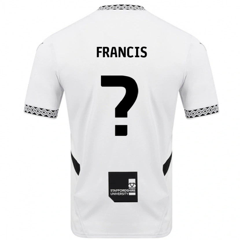 Danxen Uomo Maglia Louis Francis #0 Bianco Kit Gara Home 2024/25 Maglietta