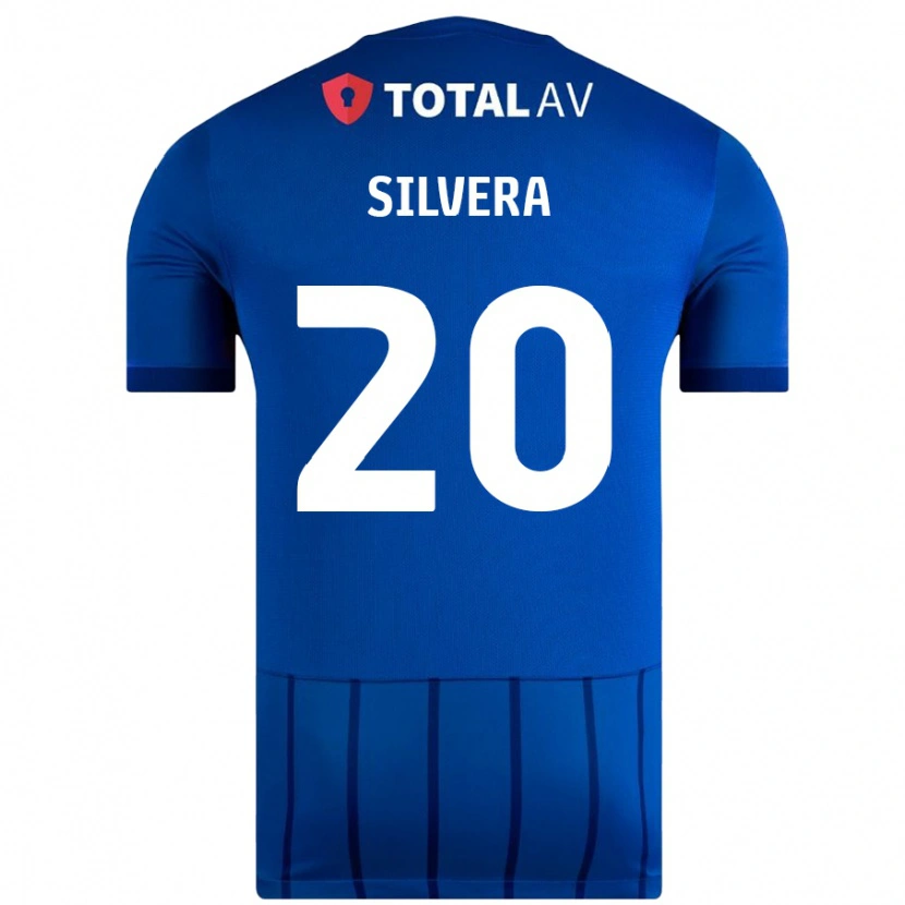 Danxen Uomo Maglia Sam Silvera #20 Blu Kit Gara Home 2024/25 Maglietta