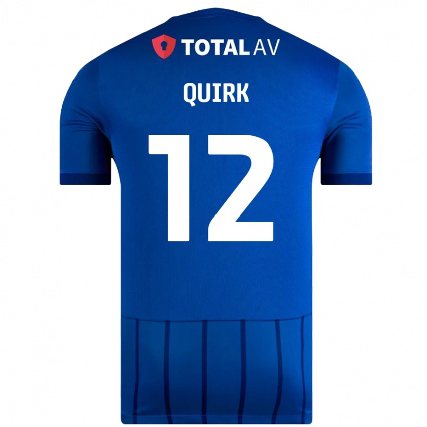 Danxen Uomo Maglia Sophie Quirk #12 Blu Kit Gara Home 2024/25 Maglietta