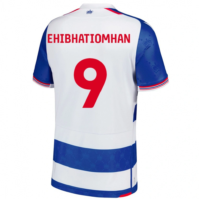 Danxen Uomo Maglia Kelvin Ehibhatiomhan #9 Blu Bianco Kit Gara Home 2024/25 Maglietta