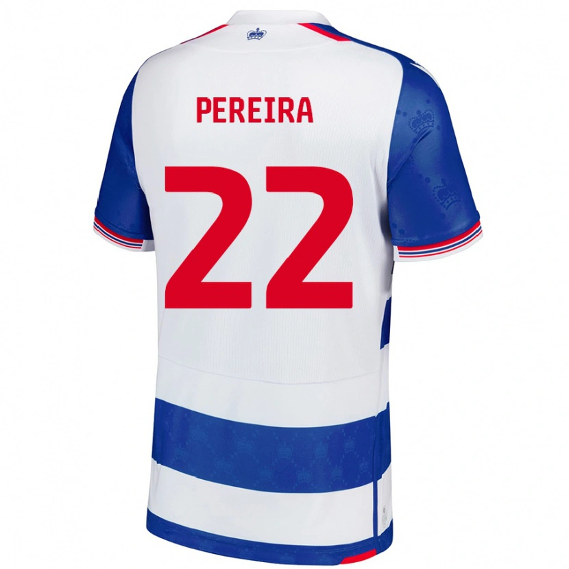 Danxen Uomo Maglia Joel Pereira #22 Blu Bianco Kit Gara Home 2024/25 Maglietta