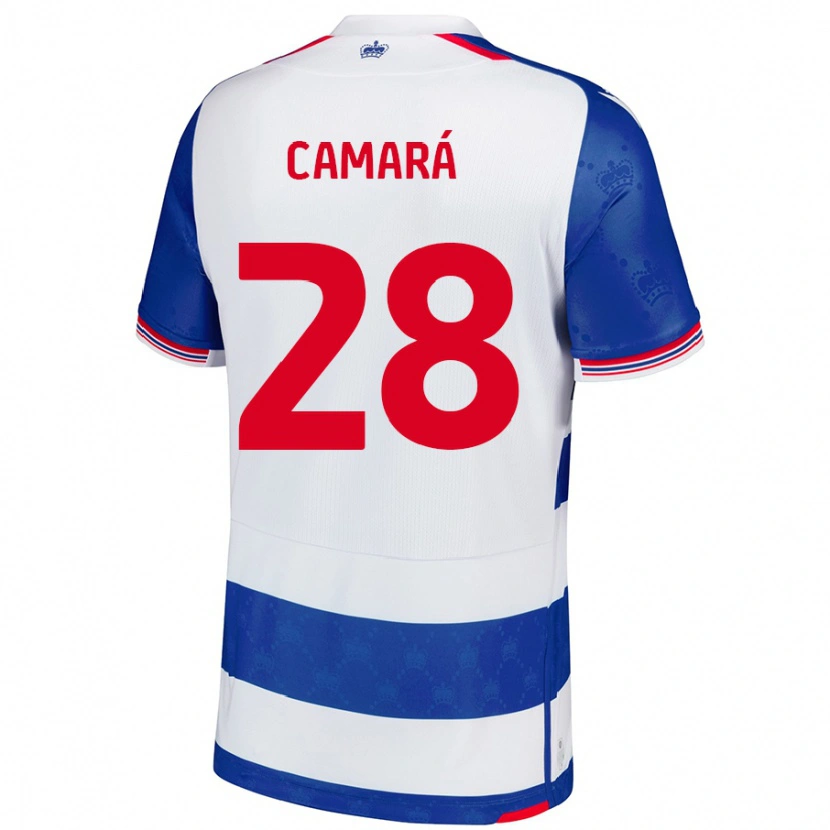 Danxen Uomo Maglia Mamadi Camará #28 Blu Bianco Kit Gara Home 2024/25 Maglietta