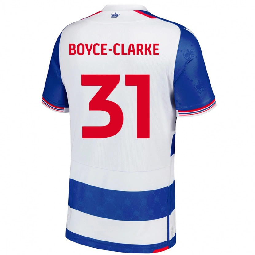 Danxen Uomo Maglia Coniah Boyce-Clarke #31 Blu Bianco Kit Gara Home 2024/25 Maglietta