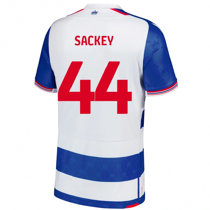 Danxen Uomo Maglia Tyler Sackey #44 Blu Bianco Kit Gara Home 2024/25 Maglietta