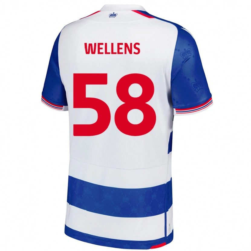 Danxen Uomo Maglia Charlie Wellens #58 Blu Bianco Kit Gara Home 2024/25 Maglietta