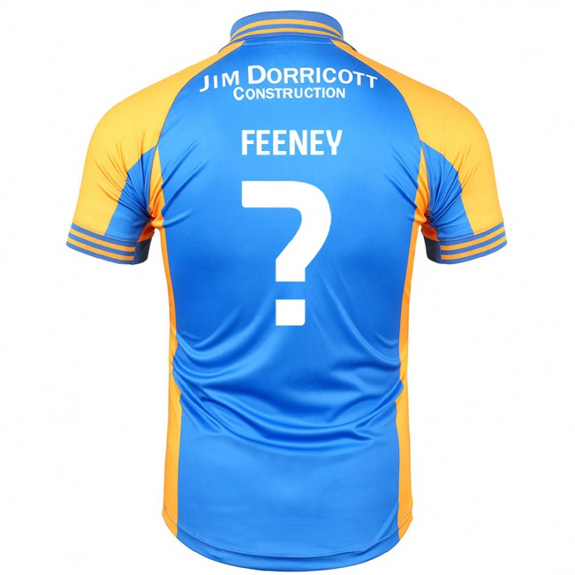 Danxen Uomo Maglia Josh Feeney #0 Blu Ambra Kit Gara Home 2024/25 Maglietta