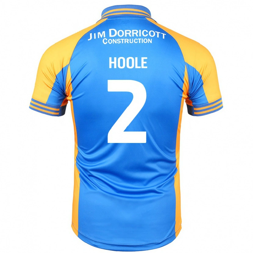Danxen Uomo Maglia Luca Hoole #2 Blu Ambra Kit Gara Home 2024/25 Maglietta