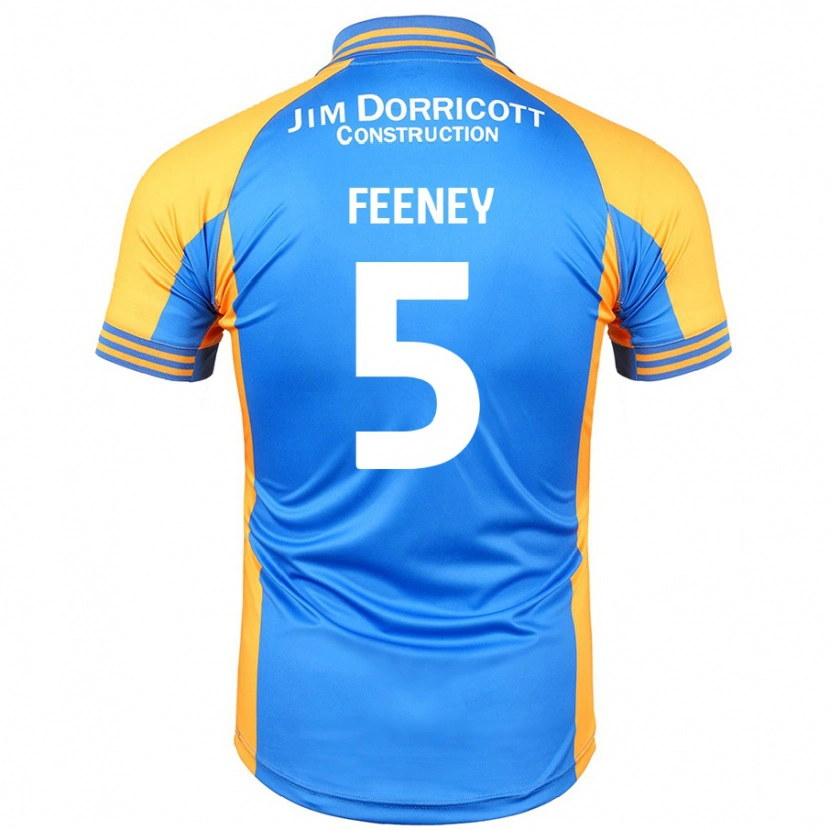 Danxen Uomo Maglia Morgan Feeney #5 Blu Ambra Kit Gara Home 2024/25 Maglietta