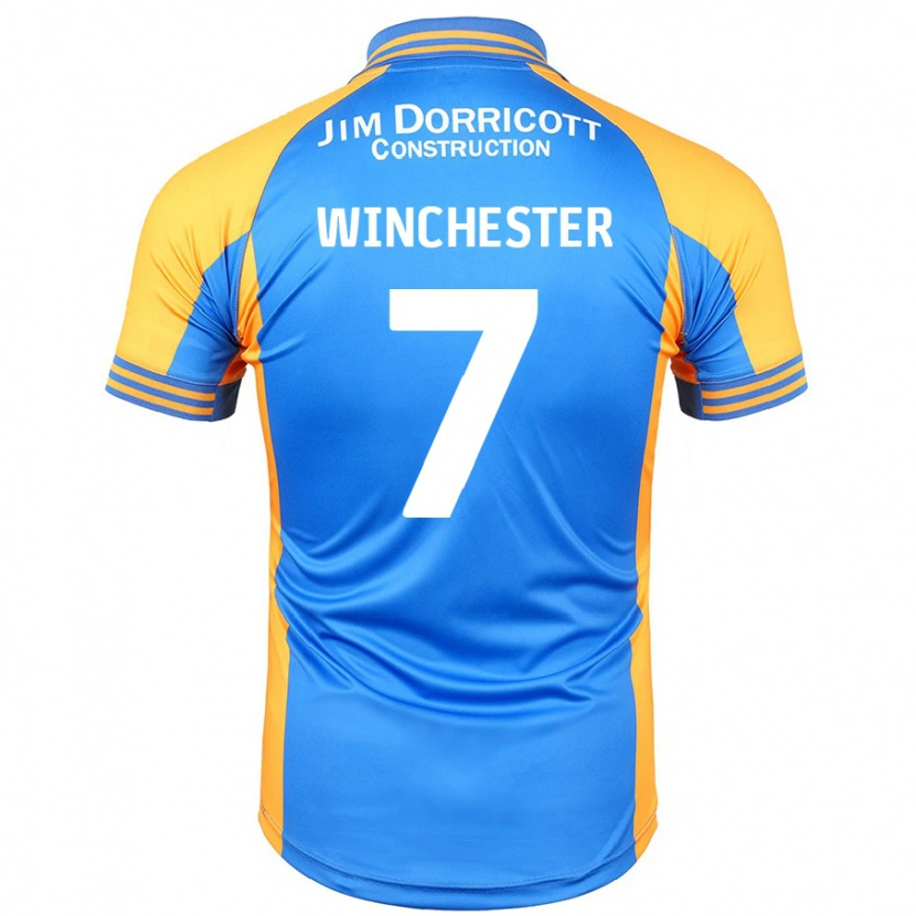 Danxen Uomo Maglia Carl Winchester #7 Blu Ambra Kit Gara Home 2024/25 Maglietta