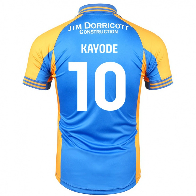 Danxen Uomo Maglia Joshua Kayode #10 Blu Ambra Kit Gara Home 2024/25 Maglietta