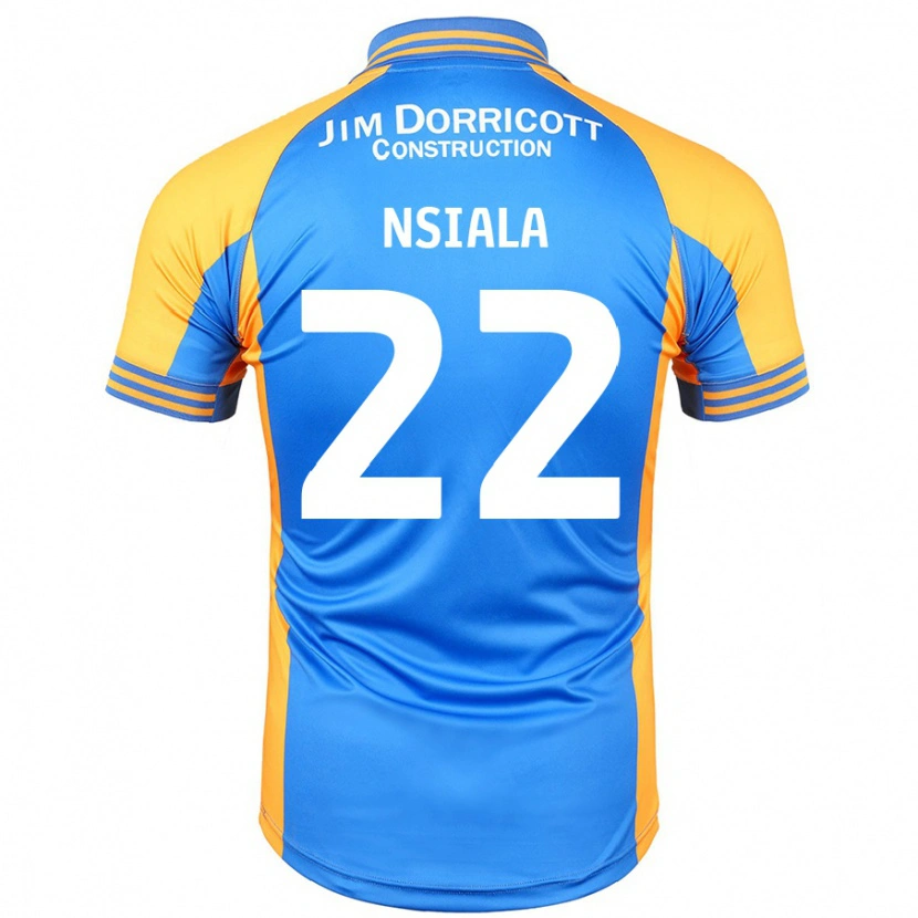 Danxen Uomo Maglia Toto Nsiala #22 Blu Ambra Kit Gara Home 2024/25 Maglietta