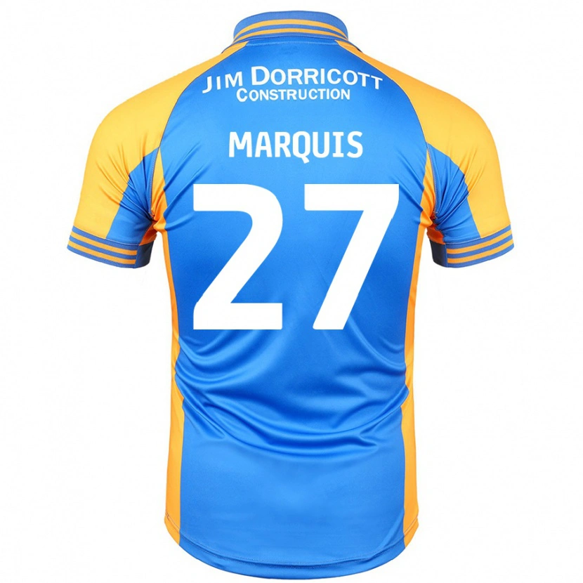 Danxen Uomo Maglia John Marquis #27 Blu Ambra Kit Gara Home 2024/25 Maglietta