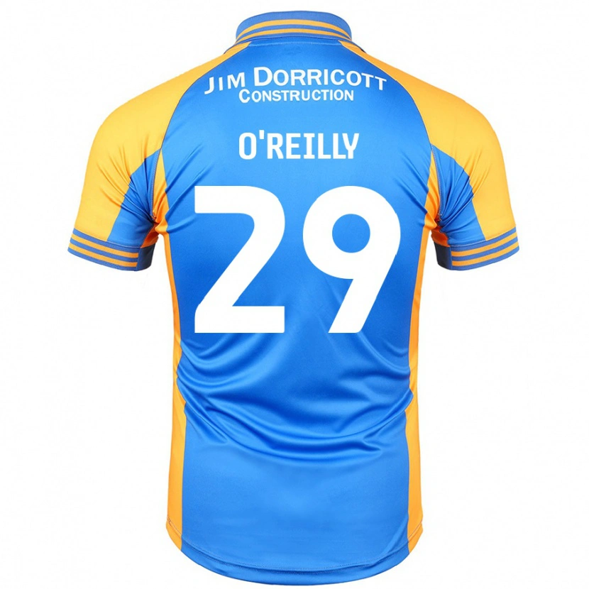 Danxen Uomo Maglia Tommi O'reilly #29 Blu Ambra Kit Gara Home 2024/25 Maglietta