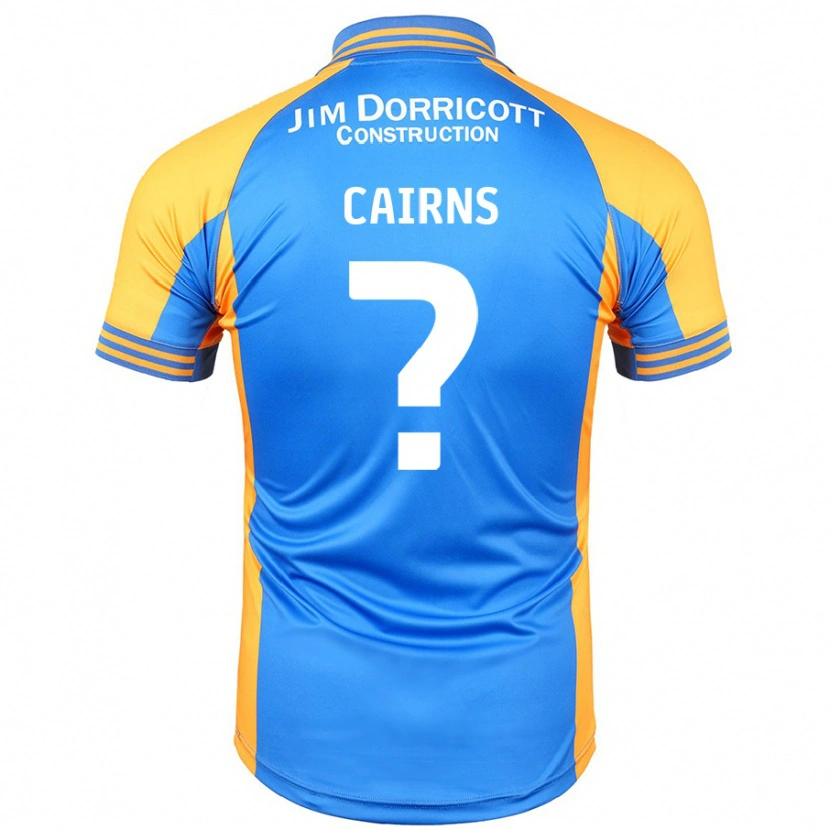 Danxen Uomo Maglia Karsten Cairns #0 Blu Ambra Kit Gara Home 2024/25 Maglietta
