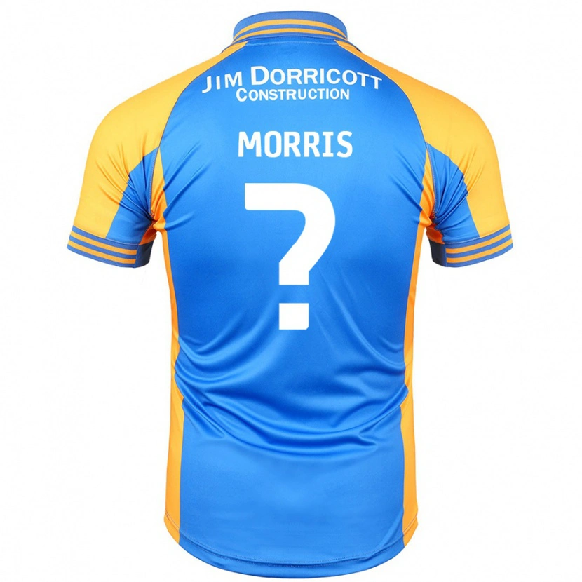 Danxen Uomo Maglia Cammron Morris #0 Blu Ambra Kit Gara Home 2024/25 Maglietta