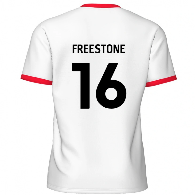 Danxen Uomo Maglia Lewis Freestone #16 Bianco Rosso Kit Gara Home 2024/25 Maglietta