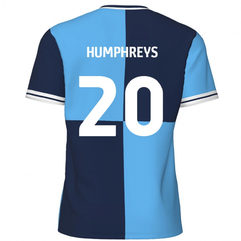 Danxen Uomo Maglia Cameron Humphreys #20 Azzurro Blu Scuro Kit Gara Home 2024/25 Maglietta