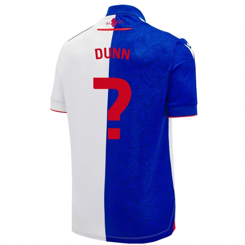 Danxen Uomo Maglia Isaac Dunn #0 Azzurro Bianco Kit Gara Home 2024/25 Maglietta