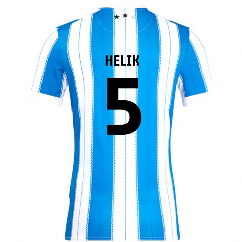 Danxen Uomo Maglia Michal Helik #5 Blu Bianco Kit Gara Home 2024/25 Maglietta