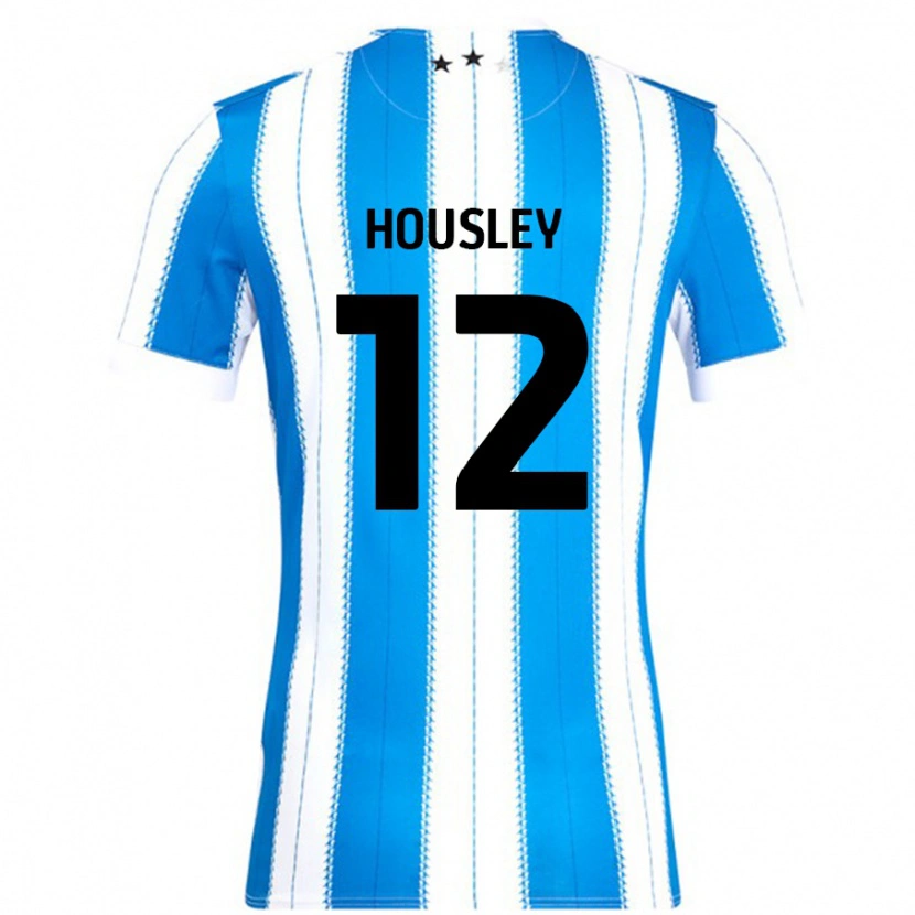 Danxen Uomo Maglia Autumn Housley #12 Blu Bianco Kit Gara Home 2024/25 Maglietta