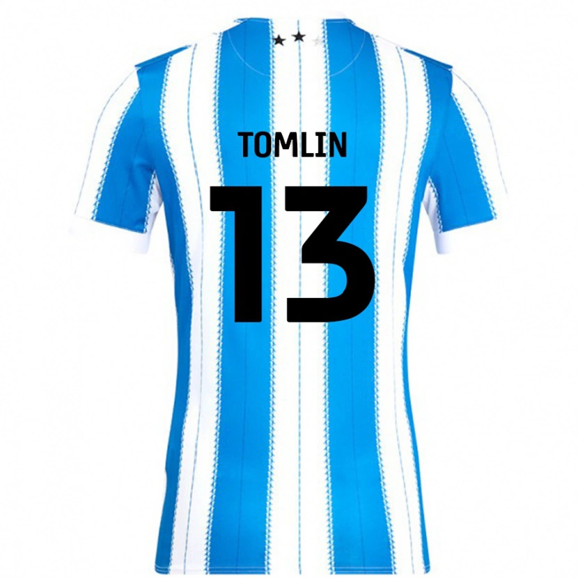 Danxen Uomo Maglia Phoebe Tomlin #13 Blu Bianco Kit Gara Home 2024/25 Maglietta