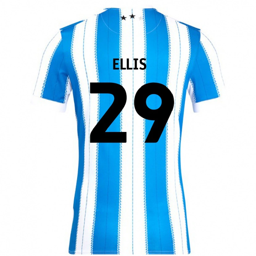 Danxen Uomo Maglia Molly Ellis #29 Blu Bianco Kit Gara Home 2024/25 Maglietta