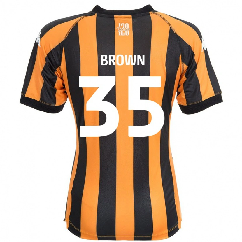 Danxen Uomo Maglia Pharrell Brown #35 Nero Ambra Kit Gara Home 2024/25 Maglietta